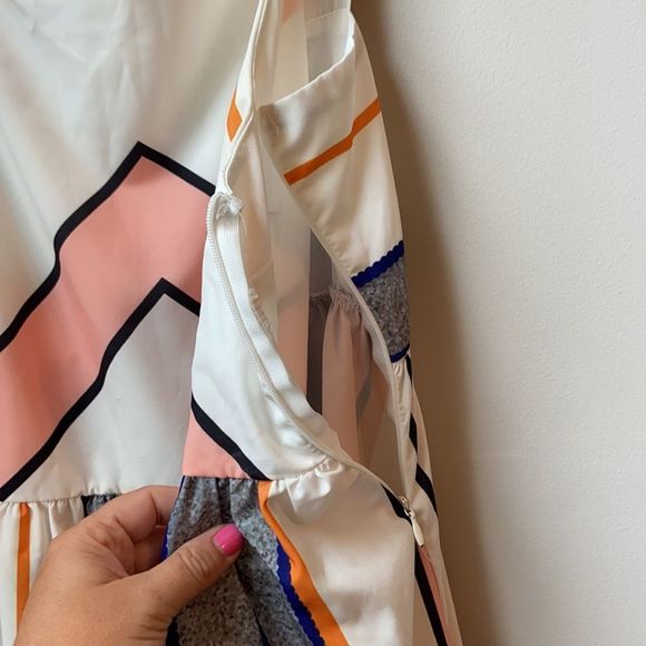 Wide Strapped Colorful Striped Maxi Dress - Picture 5 of 7